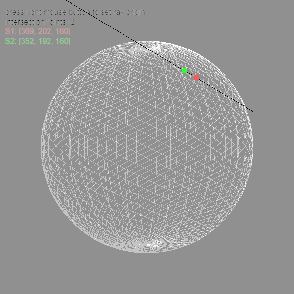 'Ray-Sphere Intersection v1.2' - KTBYTE Projects